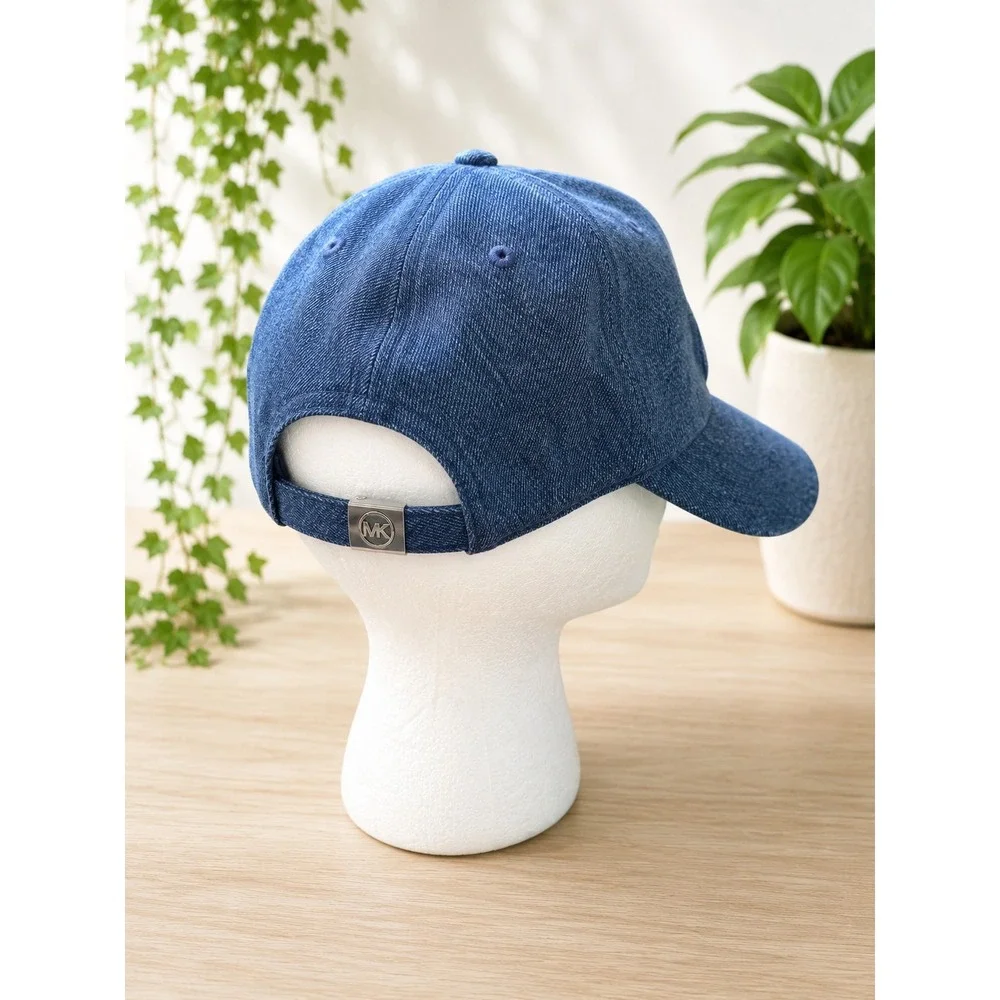 Michael Kors denim ball cap nwt